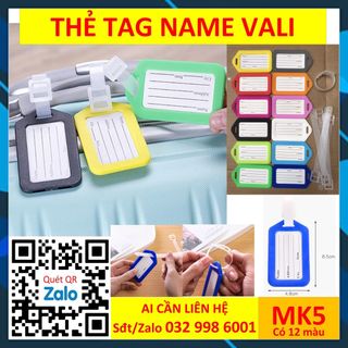 Combo 50MK5 Móc chìa khóa SQ-3308 Key Tag - thẻ chìa dùng ghi chú, đánh dấu số chìa khóa, vali hành lý valy magic giá sỉ