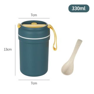 Cốc đựng súp kèm muỗng 330ml 13x7x7cm