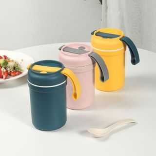 Cốc đựng súp kèm muỗng 330ml 13x7x7cm