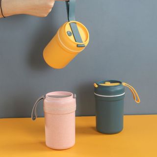 Cốc đựng súp kèm muỗng 330ml 13x7x7cm