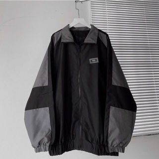Áo khoác dù phối in chữ W2S hot trend nam nữ unisex form rộng