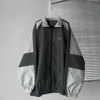 Áo khoác dù phối in chữ W2S hot trend nam nữ unisex form rộng