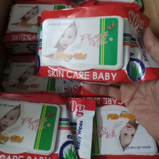 [RẺ NHẤT] Gói Khăn Giấy Ướt PHƯƠNG NAM Baby Care 80g Tiện Dụng