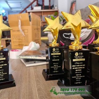 CÚP PHA LÊ IN ẤN TÊN- LOGO LÀM QUÀ TẶNG CHO NHÂN VIỆN XUẤT SẮC