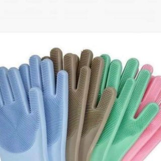 GĂNG TAY SILICON KIÊM MIẾNG RỬA BÁT