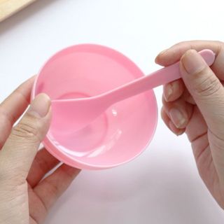 Combo 10 bộ chén pha mặt nạ nhựa dẻo