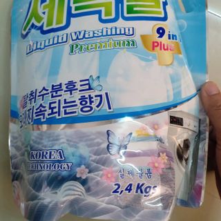 Nước giặt xả Otic Hàn Quốc bịch 2.4kg cao cấp 9 in 1 giặt sạch thơm lâu bền vải - nước giặt xả cao cấp đánh bay mọi vết giá sỉ