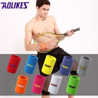 Băng cổ tay thể thao thấm hút mồ hôi chính hãng Aolikes 0235 8cm 11cm Băng đô 0230 magic