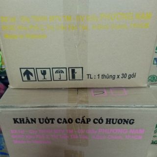 [KHĂN LỚN 24X24] Thùng 30 gói Khăn ướt cao cấp Phương Nam BABY GÓI 100 TỜ TIỆN LỢI