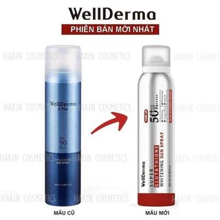 Xịt Chống Nắng 180ml Wellderma mẫu mới