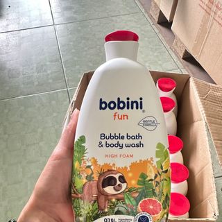Gel tắm tạo bọt cho trẻ em Bobini Fun mềm mịn hương mâm xôi 1+ tuổi 500ML giá sỉ