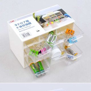 Hộp đựng trang sức nhựa 9 ngăn