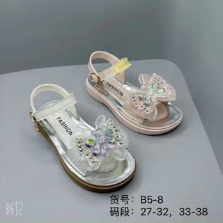 Sandal trẻ em quai ngang đính nơ gấu đẹp F239 giá sỉ