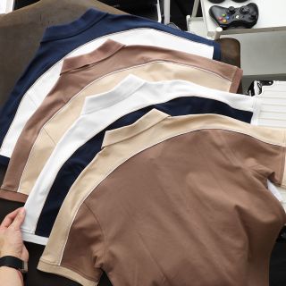 Áo thun có cổ nam, áo polo nam cao cấp, chất vải cotton mềm mịn, thiết kế phối viền trẻ trung, logo thêu chìm sắc nét. Form slim fit sang trọng - size từ 55kg - 85kg