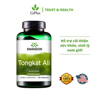 Viên Uống Hỗ Trợ Tăng Cường Sinh Lý Tongkat Ali Swanson 400mg (120 Viên/Lọ)