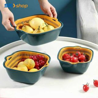 Bộ thau rổ vuông 6 món