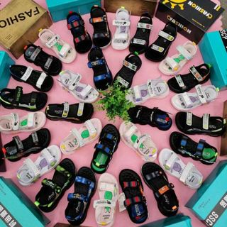 Sandal trẻ em quai ngang dán đi học đẹp V740