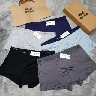 Hộp 5 Chiếc Quần Lót Đùi Nam Boxer Cotton Co Dãn 4 Chiều Cao Cấp Xuất Nhật giá sỉ