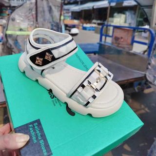 Sandal trẻ em quai ngang da mềm êm chân V729