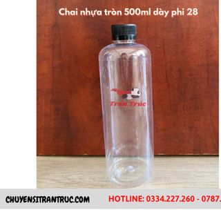 Chai Nhựa 500ml Dày | Chai nhựa PET Đựng Trà Mận, Chanh Dây, Mật Ong giá sỉ