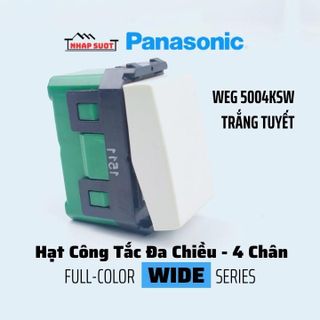 Hạt Công Tắc Trung Gian PANASONIC Bốn Chân Đa Chiều 16A Màu Trắng Tuyết WEG 5004KSW giá sỉ