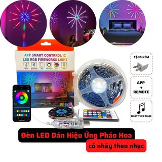 Đèn Led pháo hoa dán tường,có kết nối điều khiển bằng điện thoại giá sỉ