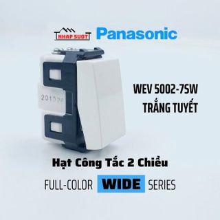 Hạt Công Tắc 2 Chiều PANASONIC Màu Trắng Tuyết Wide Series WEV5002-7SW giá sỉ