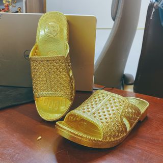 Dép tổ ong dát vàng 24k full size 38-43 đầy đủ bill box phụ kiện túi hộp king gold phân phối bởi shopchuotxinh