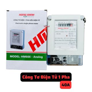 CÔNG TƠ ĐIỆN TỬ HỒNG MINH 1 PHA HM666-5(40)A giá sỉ