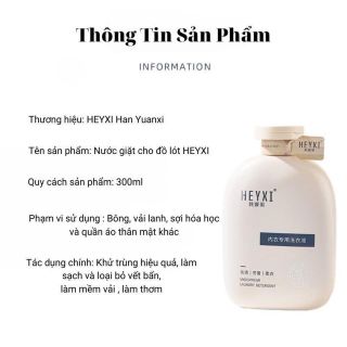 Nước giặt đồ lót Heyxi 300ml