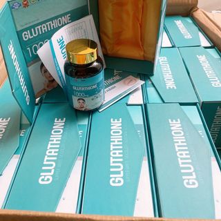 Viên Uông GLUTATHIONE 1000mg viên uống trắng da nâng tông tức thì giảm sạm nám mờ nhăn chống lão hoá