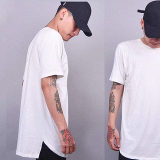 JB Hem Long Tee In Black