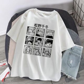 Áo Thun Unisex Form Rộng Tay Lỡ In AniMe