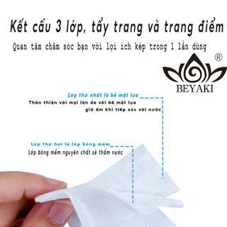 Bông tẩy trang Beyaki