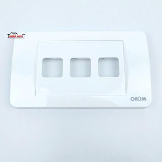 Mặt 1,2,3,4,5,6 Lỗ OKOM Sử Dụng Cho Hạt Công Tắc Vuông Nhỏ (có thể lắp vừa hạt công tắc vuông của sino,vanlock,lioa)