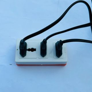 Maxkaro ổ cắm ba, ổ 3 không dây đế cam chịu tải 6000W