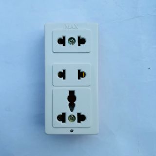 Maxkaro ổ cắm ba, ổ 3 không dây đế cam chịu tải 6000W