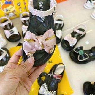 Sandal bé gái quai ngang đính nơ xinh xắn V747