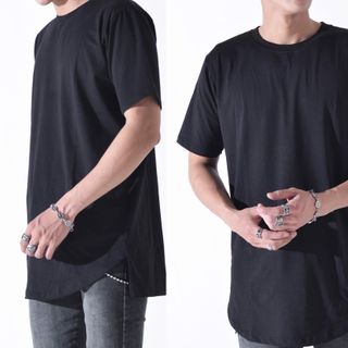JB Hem Long Tee In Black