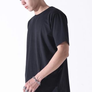 JB Hem Long Tee In Black