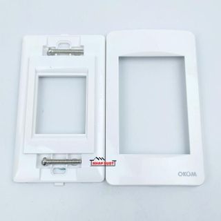 Mặt át cài đơn, đôi OKOM VINAKIP, lắp cho MCB kiểu M, dùng aptomat tép cài (G18A)