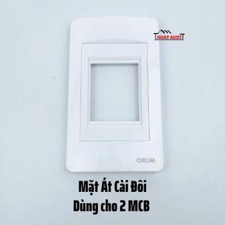 Mặt át cài đơn, đôi OKOM VINAKIP, lắp cho MCB kiểu M, dùng aptomat tép cài (G18A)
