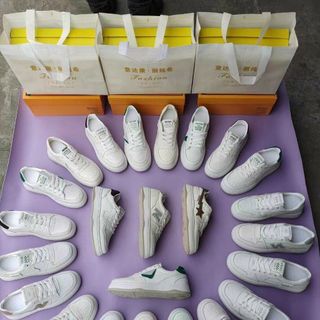 Giày thể thao nữ đế thấp chất da mềm đẹp V768