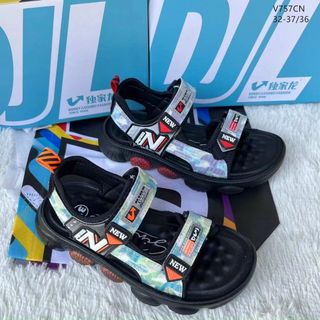 Sandal trẻ em quai ngang họa tiết N V757