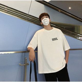 Áo Thun Unisex Form Rộng Tay Lỡ In Chữ SOUL