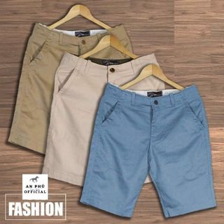 Quần short kaki nam, quần ngắn kaki nam chất kaki dày dặn ri 28-34/30-36 đủ màu