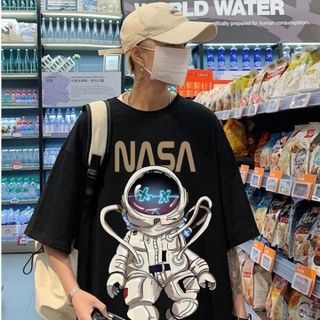 Áo Thun Form Rộng Tay Lỡ In NASA PHI HÀNH GIA