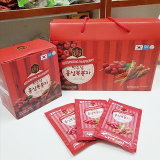 Nước hồng sâm Phúc Bồn Tử Hansusam Hàn Quốc hộp 20 gói - thùng 5 hộp