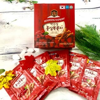 Nước hồng sâm Phúc Bồn Tử Hansusam Hàn Quốc hộp 20 gói - thùng 5 hộp