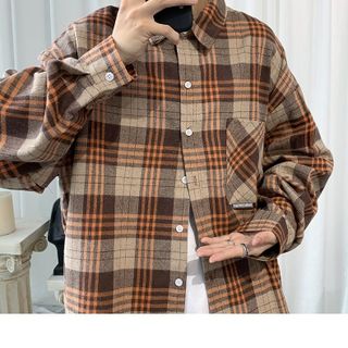SƠ MI NAM NỮ SỌC KEM ĐEN giá sỉ